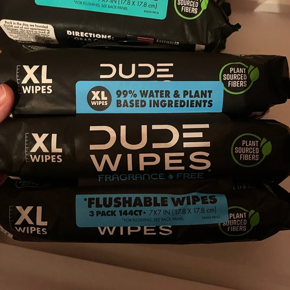 Dude Wipes XL Flushable Wipes bundle
